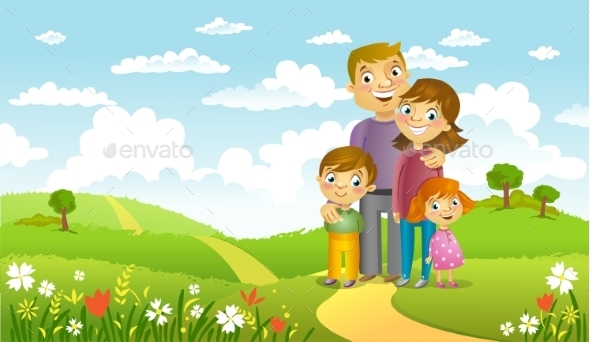 GraphicRiver Happy Family 11437852 GraphicRiver Happy Family 11437852