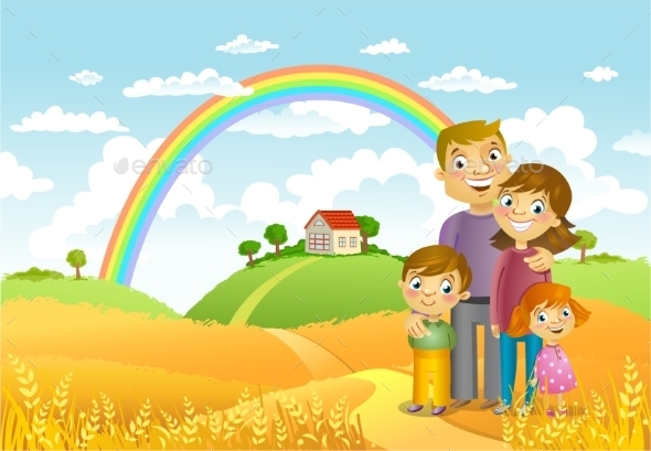 GraphicRiver Happy Family 11437855 GraphicRiver Happy Family 11437855