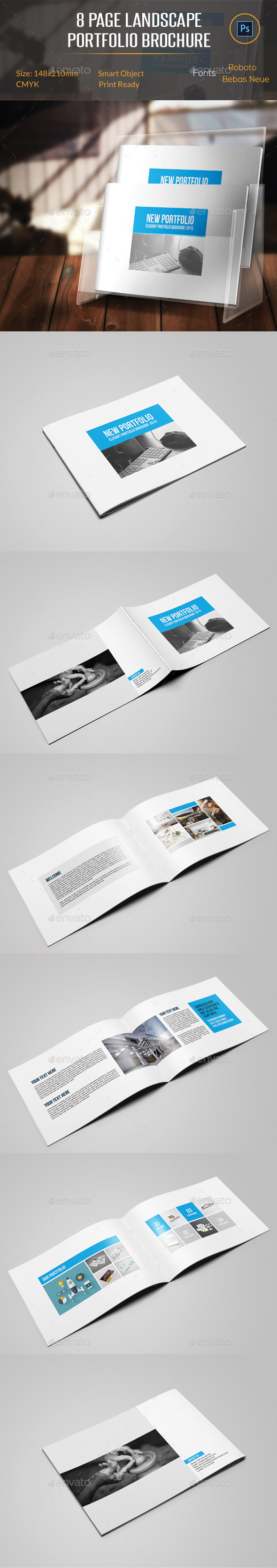 GraphicRiver 8 Pages Landscape Portfolio Brochure 11439120 GraphicRiver 8 Pages Landscape Portfolio Brochure 11439120