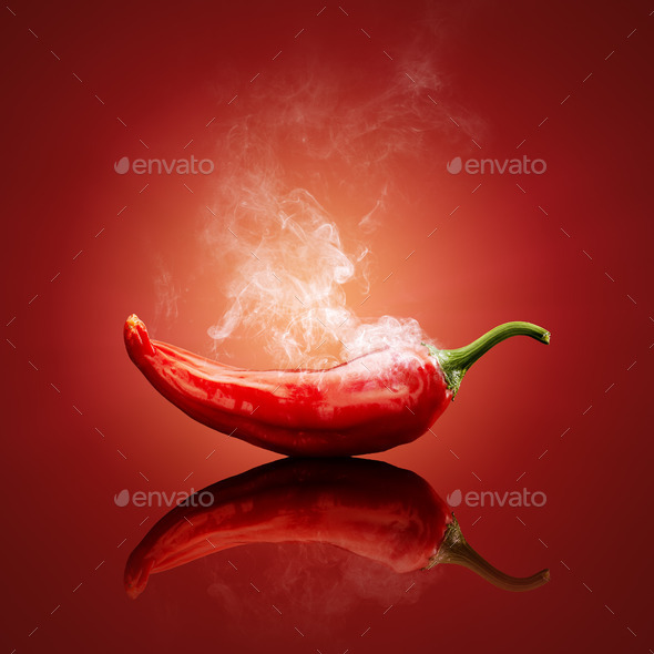 Chili red steaming hot