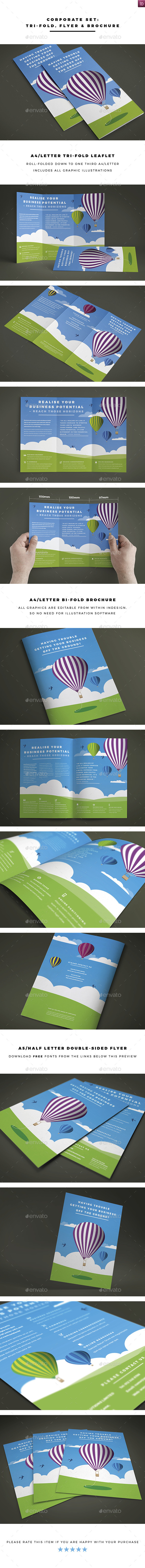 GraphicRiver Corporate Set- Tri-fold Brochure and Flyer 11440032 GraphicRiver Corporate Set- Tri-fold Brochure and Flyer 11440032
