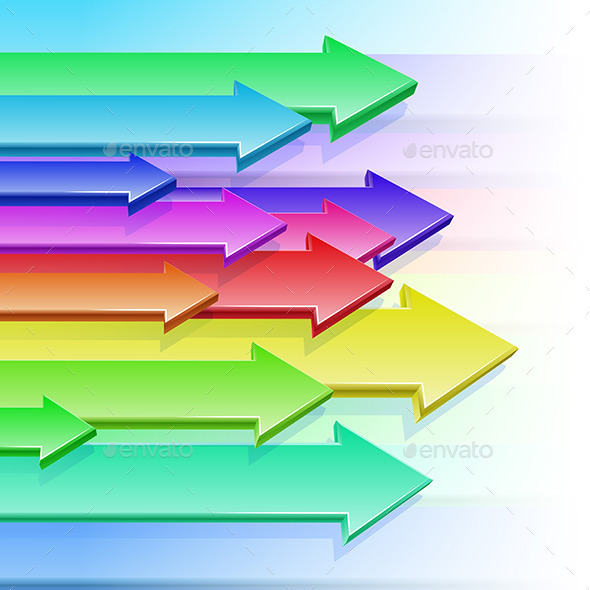 GraphicRiver Arrows Flying Color Rainbow 3D Background 11440776 GraphicRiver Arrows Flying Color Rainbow 3D Background 11440776