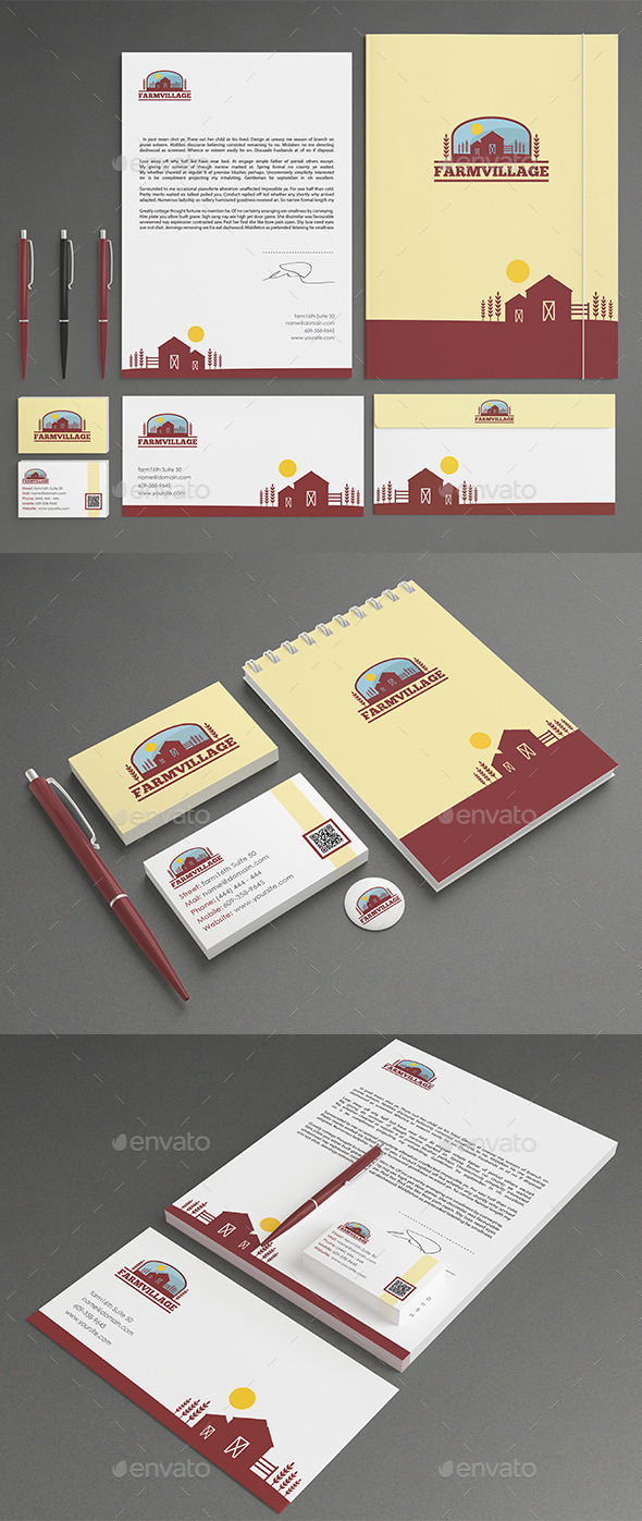 GraphicRiver Agriculture Stationery 11440791 GraphicRiver Agriculture Stationery 11440791