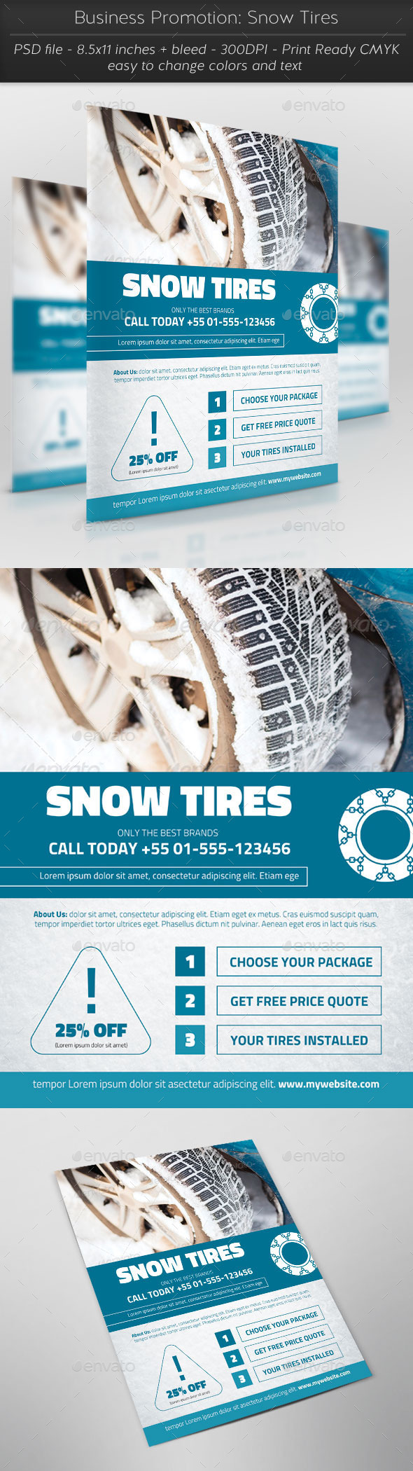 GraphicRiver Business Promotion Snow Tires 11441022 GraphicRiver Business Promotion Snow Tires 11441022