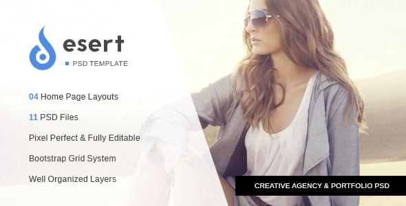 ThemeForest Desert Agency & Portfolio PSD Template 10522556 ThemeForest Desert Agency & Portfolio PSD Template 10522556