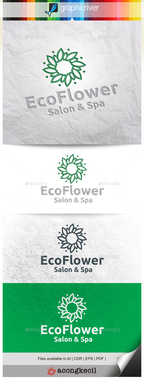 GraphicRiver Eco Flower V.4 11442217 GraphicRiver Eco Flower V.4 11442217