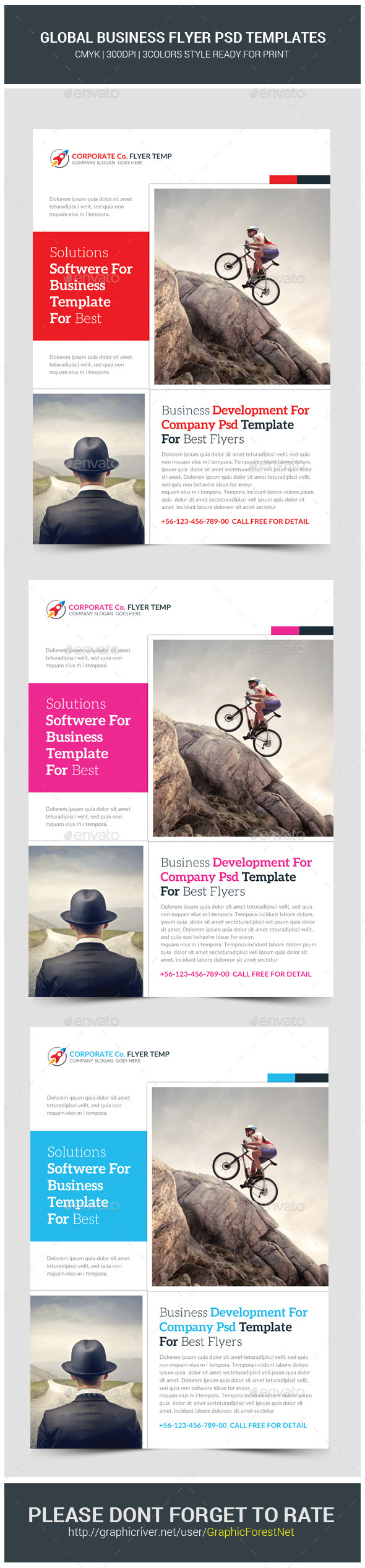 GraphicRiver Global Business Flyer Template 11442244 GraphicRiver Global Business Flyer Template 11442244