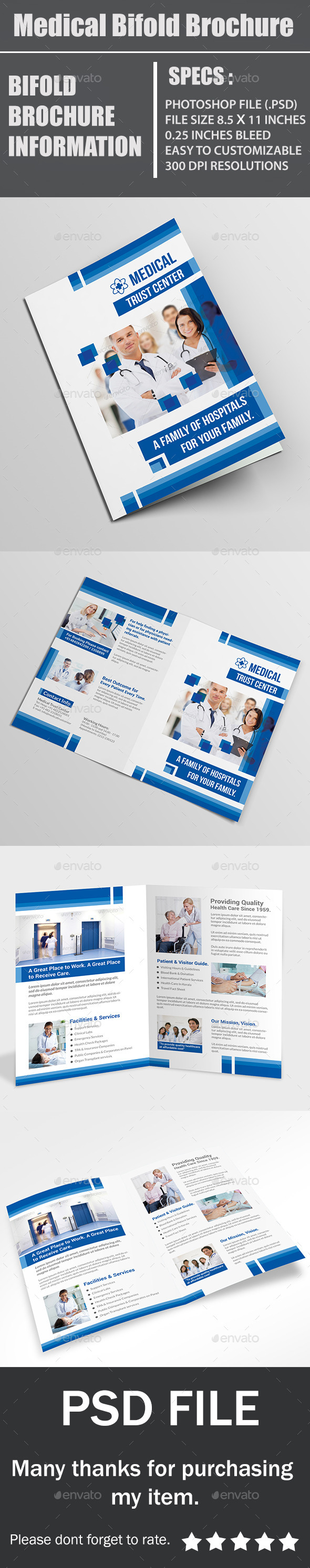 GraphicRiver Medical Bifold Brochure 11442972 GraphicRiver Medical Bifold Brochure 11442972
