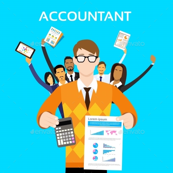 GraphicRiver Accountant People Group Team Show Calculator 11443769 GraphicRiver Accountant People Group Team Show Calculator 11443769