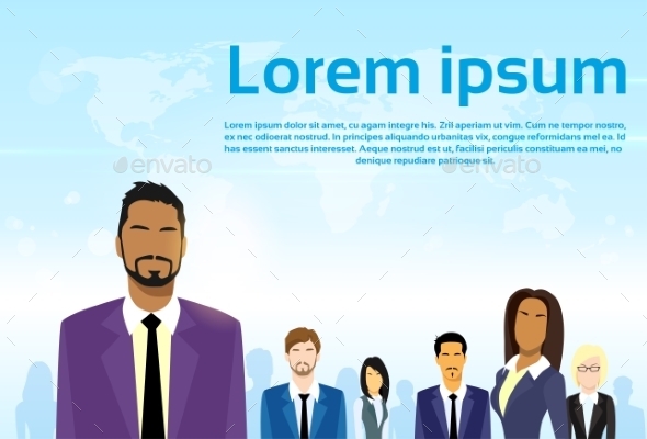 GraphicRiver Business People Group Leader Diverse Team Vector 11443899 GraphicRiver Business People Group Leader Diverse Team Vector 11443899