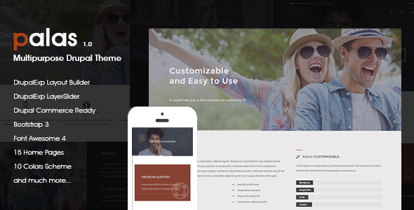 Palas - Multipurpose, eCommerce Drupal Theme