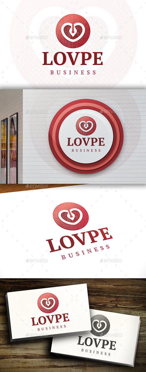GraphicRiver Pen Love Logo 11444379 GraphicRiver Pen Love Logo 11444379