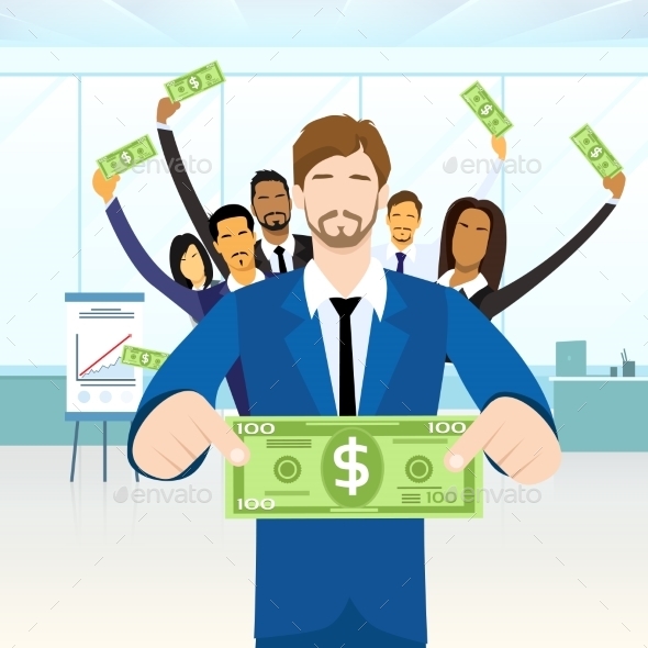 GraphicRiver Business People Group Hold One Hundred Dollar 11444540 GraphicRiver Business People Group Hold One Hundred Dollar 11444540