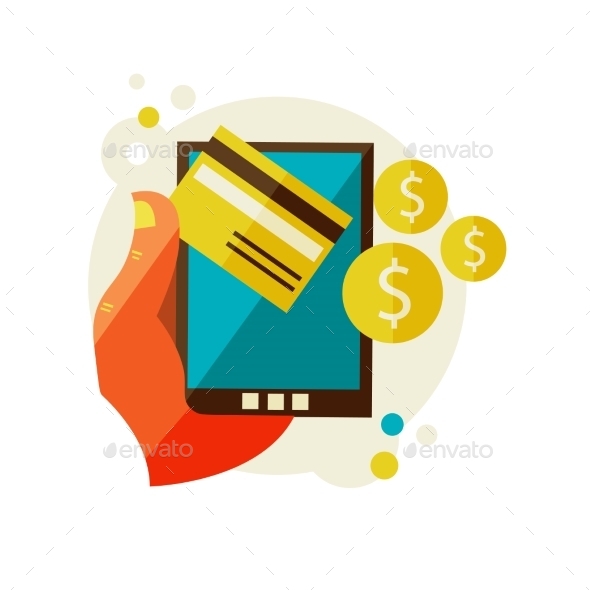 GraphicRiver Processing Of Mobile Payments 11444569 GraphicRiver Processing Of Mobile Payments 11444569