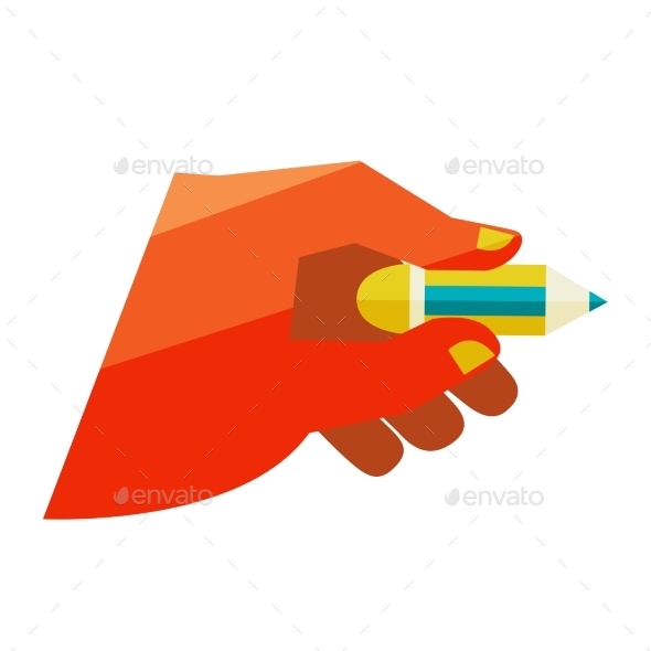 GraphicRiver Hand Holding a Pencil 11444576 GraphicRiver Hand Holding a Pencil 11444576