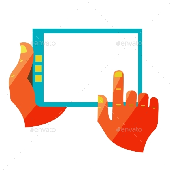 GraphicRiver Hand Touch Screen On Digital Tablet 11444665 GraphicRiver Hand Touch Screen On Digital Tablet 11444665