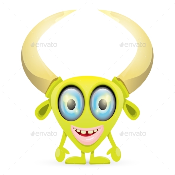 GraphicRiver Green Cartoon Monster 11445181 GraphicRiver Green Cartoon Monster 11445181