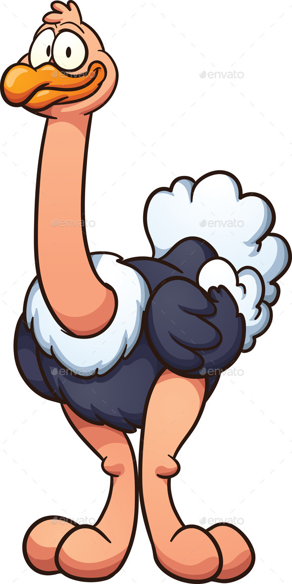 GraphicRiver Cartoon Ostrich 11445282 GraphicRiver Cartoon Ostrich 11445282