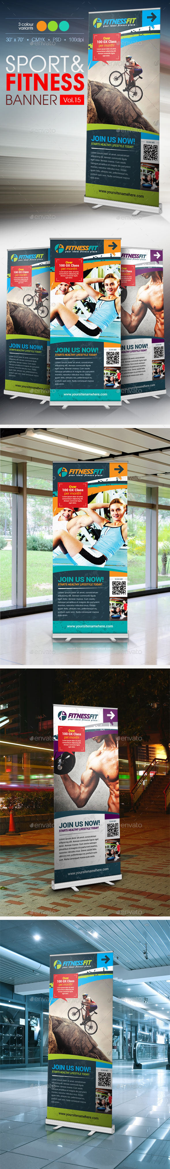 GraphicRiver Fitness Banner Vol.15 11445477 GraphicRiver Fitness Banner Vol.15 11445477