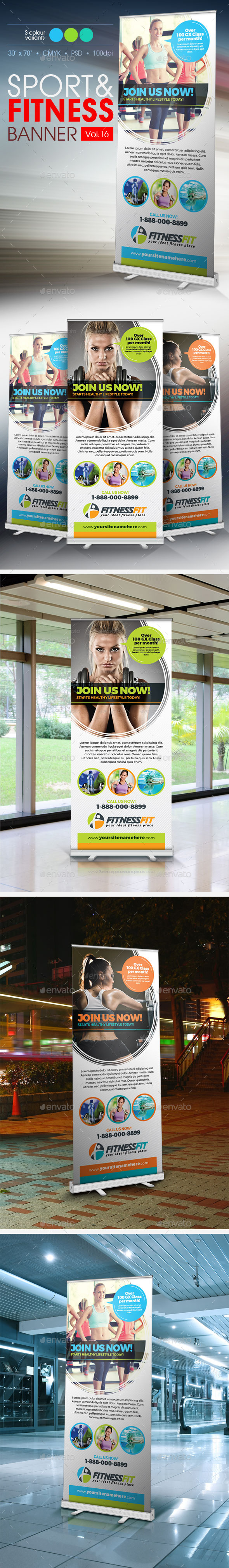 GraphicRiver Fitness Banner Vol.16 11445532 GraphicRiver Fitness Banner Vol.16 11445532