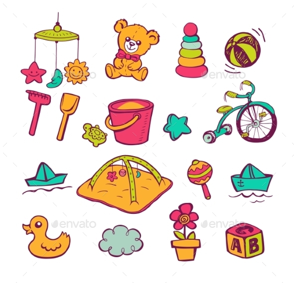 GraphicRiver Infant Icon Set 11445619 GraphicRiver Infant Icon Set 11445619