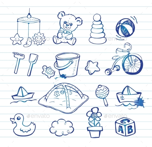 GraphicRiver Infant Icon Set 11445621 GraphicRiver Infant Icon Set 11445621
