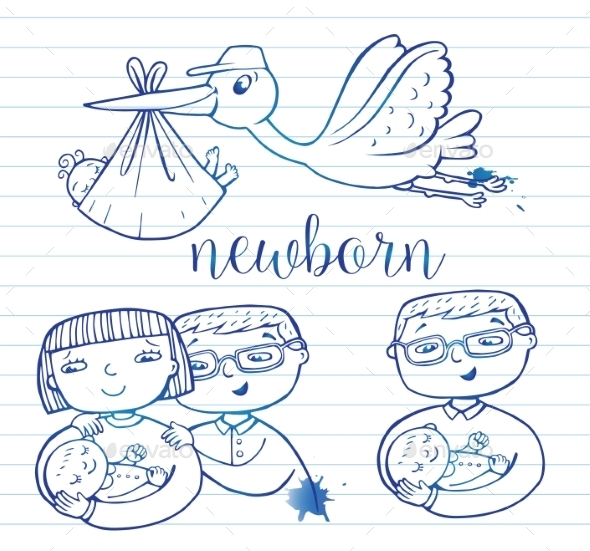 GraphicRiver Newborn Doodle Icon Set 11445642 GraphicRiver Newborn Doodle Icon Set 11445642