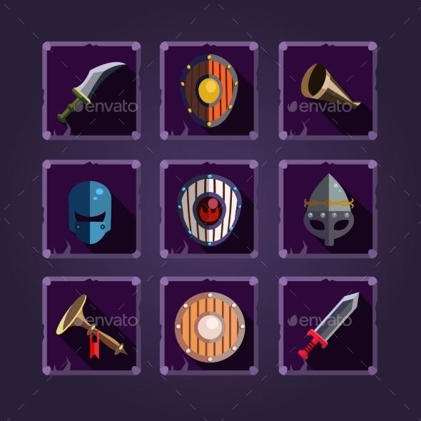 GraphicRiver Game Icons Viking Emblem 11445808 GraphicRiver Game Icons Viking Emblem 11445808