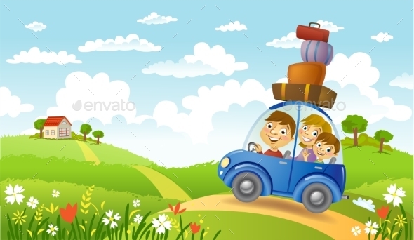 GraphicRiver Family Summer Adventure 11446323 GraphicRiver Family Summer Adventure 11446323