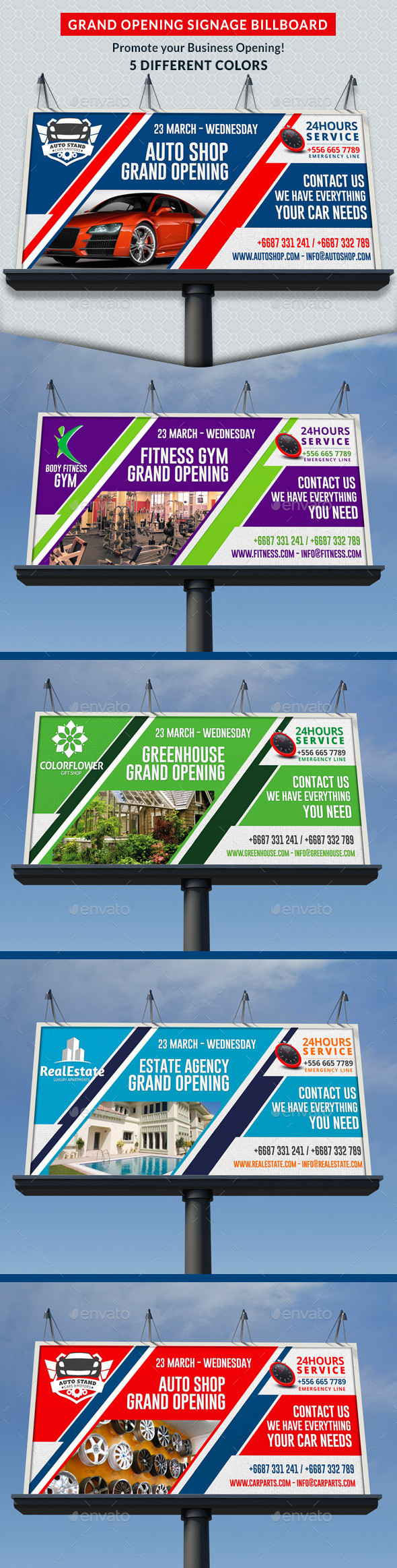 Agency & Shop Grand Opening Signage Billboard (Signage)