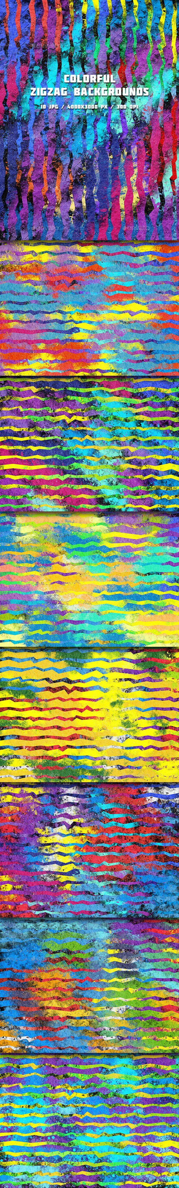 GraphicRiver Colorful ZigZag Backgrounds Vol.2 11447344 GraphicRiver Colorful ZigZag Backgrounds Vol.2 11447344