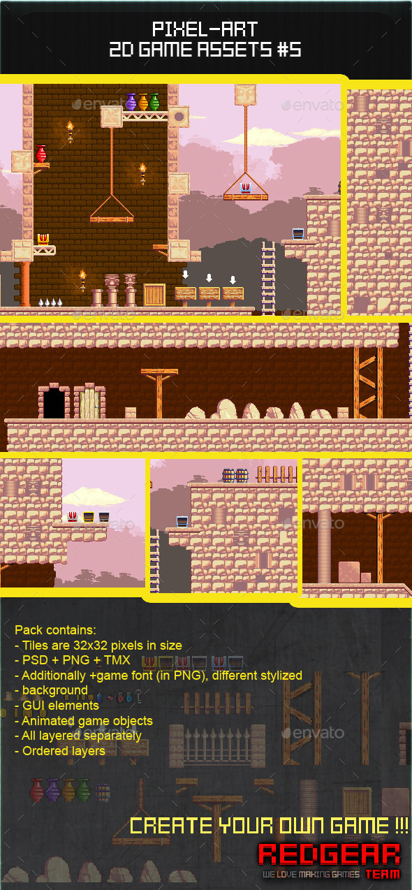 GraphicRiver 2d Pixel Art Game Assets #5 11447390 GraphicRiver 2d Pixel Art Game Assets #5 11447390
