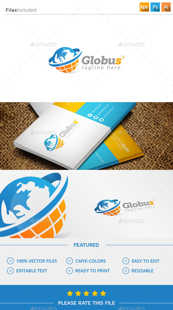GraphicRiver Globe Logo 11447493 GraphicRiver Globe Logo 11447493
