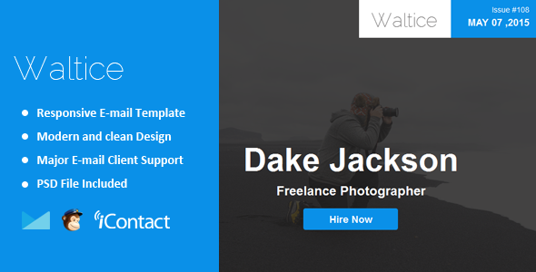 Waltice - Responsive Email + Themebuilder Access