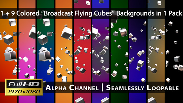 Broadcast Flying Cubes Pack 02 Broadcast Flying Cubes Pack 02