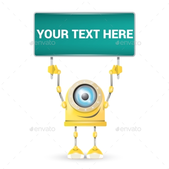 GraphicRiver Orange Cartoon Robot Isolated On White 11449264 GraphicRiver Orange Cartoon Robot Isolated On White 11449264