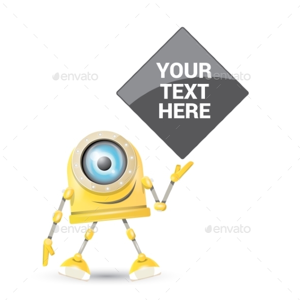 GraphicRiver Orange Cartoon Robot Isolated On White 11449268 GraphicRiver Orange Cartoon Robot Isolated On White 11449268