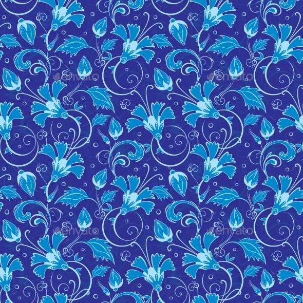 GraphicRiver Dark Blue Turkish Floral Seamless Pattern 11449293 GraphicRiver Dark Blue Turkish Floral Seamless Pattern 11449293
