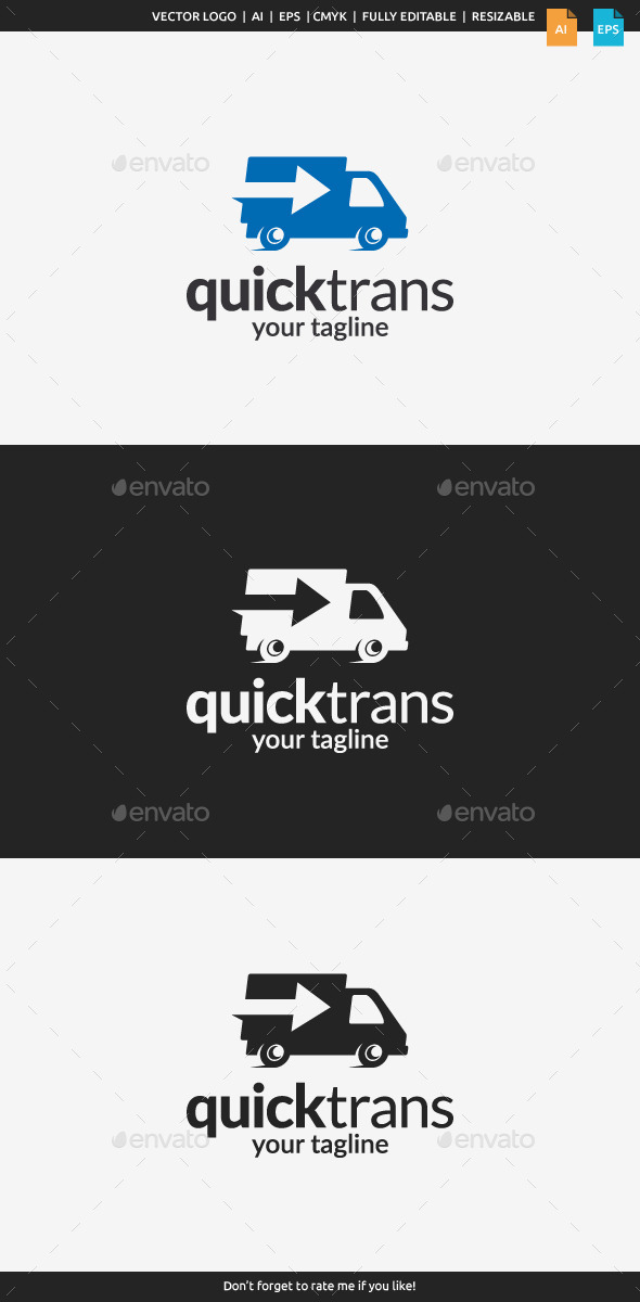 GraphicRiver Quick Transport Logo 11449626 GraphicRiver Quick Transport Logo 11449626