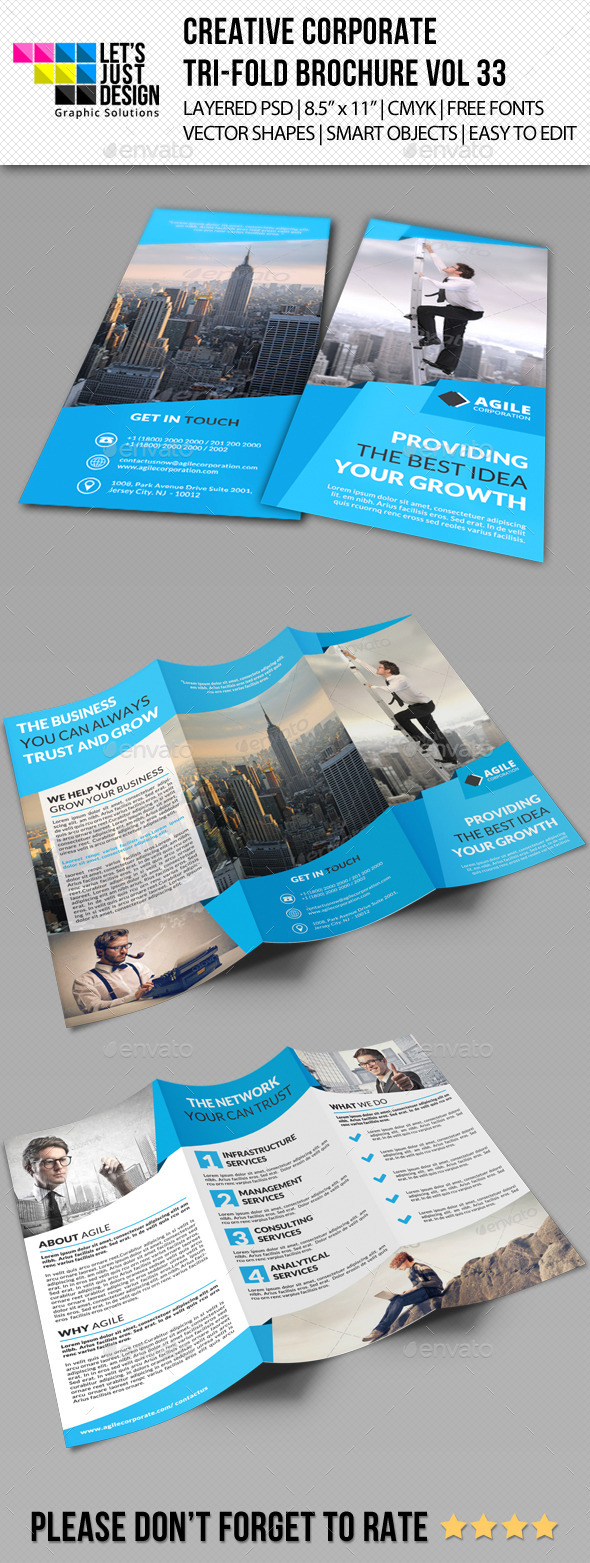 GraphicRiver Creative Corporate Tri-Fold Brochure Vol 33 11450458 GraphicRiver Creative Corporate Tri-Fold Brochure Vol 33 11450458