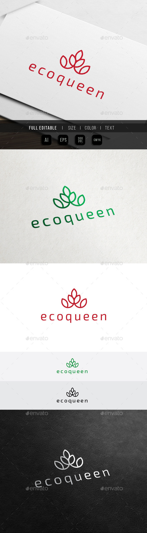 GraphicRiver Eco Crown Hotel Green Spa Resort Logo 11450862 GraphicRiver Eco Crown Hotel Green Spa Resort Logo 11450862
