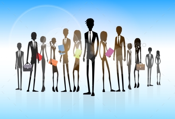 GraphicRiver Business People Group Silhouette Executives Team 11450935 GraphicRiver Business People Group Silhouette Executives Team 11450935