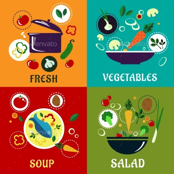 GraphicRiver Cooking Concept With Vegetables And Ingredients 11451277 GraphicRiver Cooking Concept With Vegetables And Ingredients 11451277