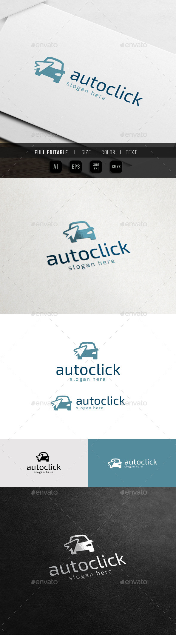 GraphicRiver Auto Click Rent Car Dealer Logo 11451729 GraphicRiver Auto Click Rent Car Dealer Logo 11451729