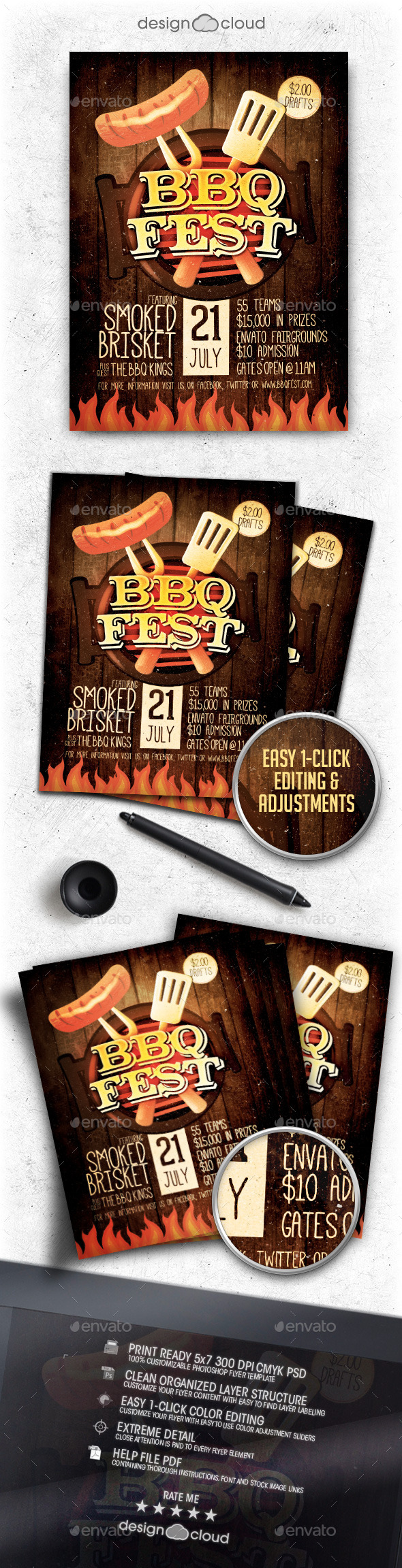 GraphicRiver BBQ Festival Flyer Template Vol 1 11452124 GraphicRiver BBQ Festival Flyer Template Vol 1 11452124