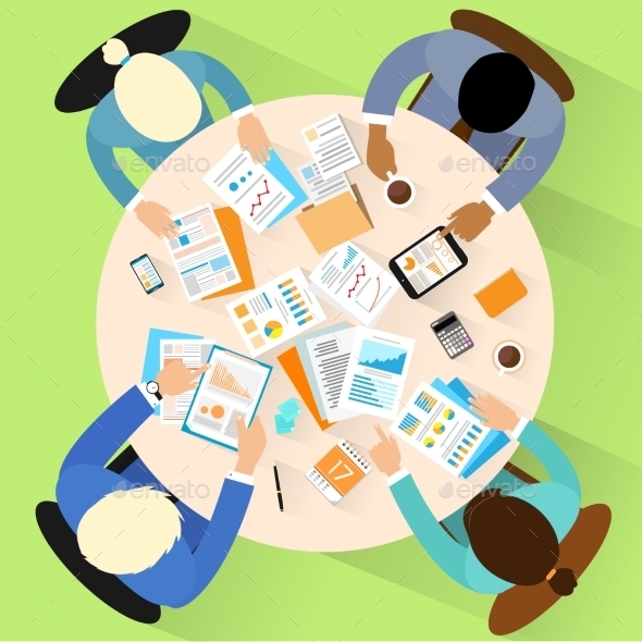 GraphicRiver Business People Workplace Top Angle View Sitting 11452148 GraphicRiver Business People Workplace Top Angle View Sitting 11452148