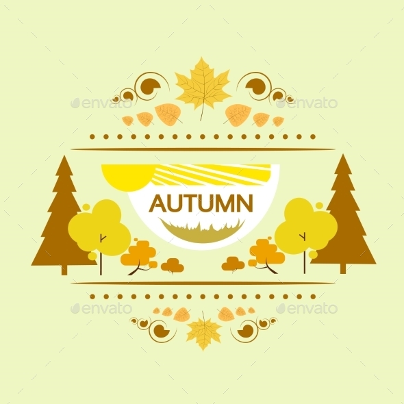 GraphicRiver Autumn Banner Flat Design Yellow Tree Vector 11452288 GraphicRiver Autumn Banner Flat Design Yellow Tree Vector 11452288