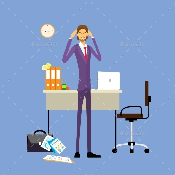 GraphicRiver Businessman Hold Hands On Temples Head Concept Of 11452305 GraphicRiver Businessman Hold Hands On Temples Head Concept Of 11452305