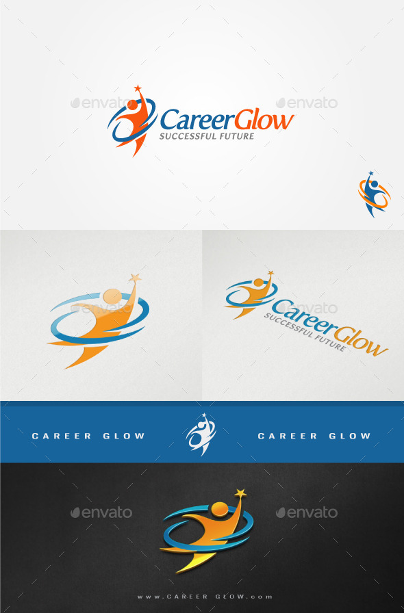 GraphicRiver Career Glow Motivative Logo 11408039 GraphicRiver Career Glow Motivative Logo 11408039