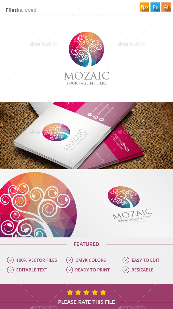 GraphicRiver Tree Logo 11452441 GraphicRiver Tree Logo 11452441